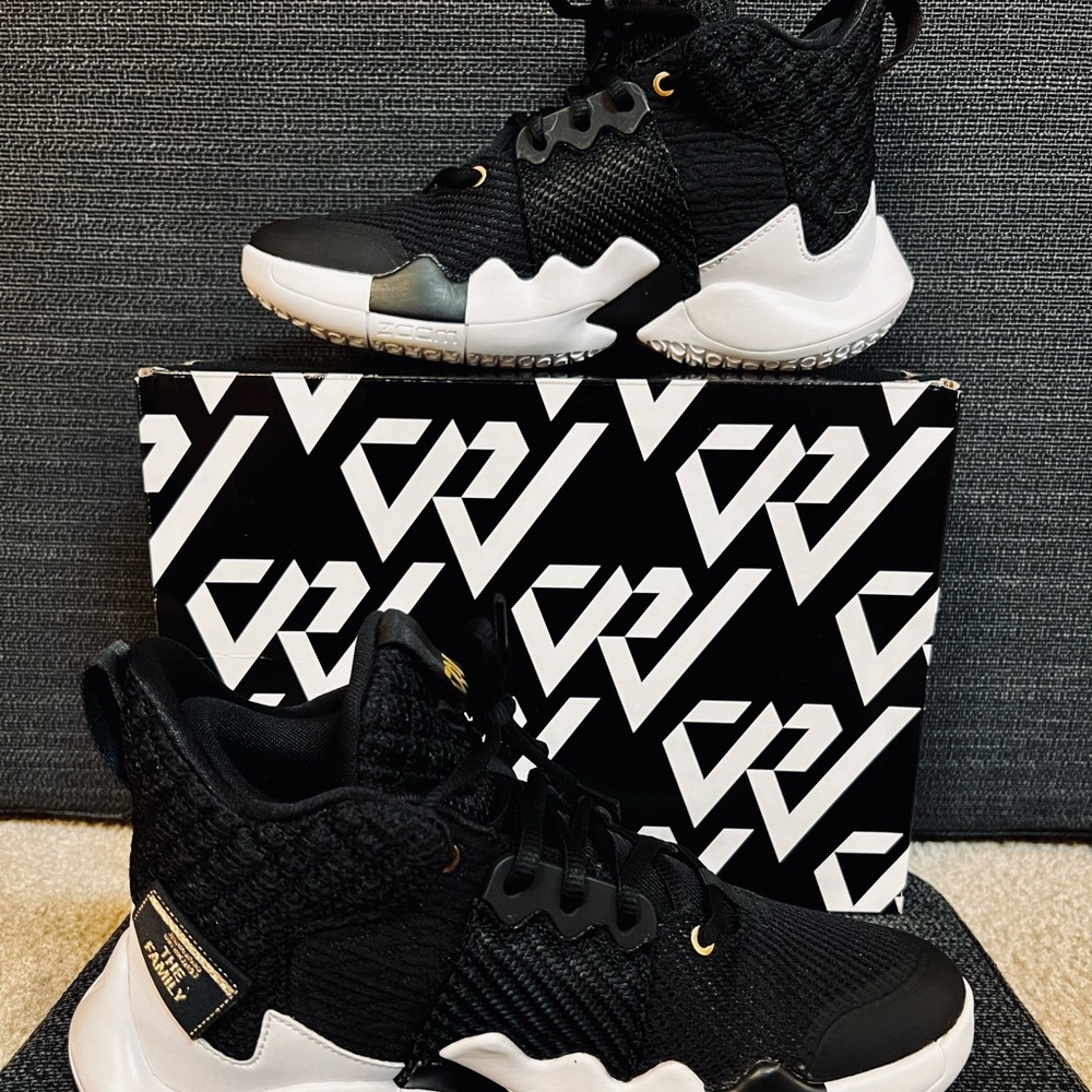 Jordan why not zero.2 black white and gold